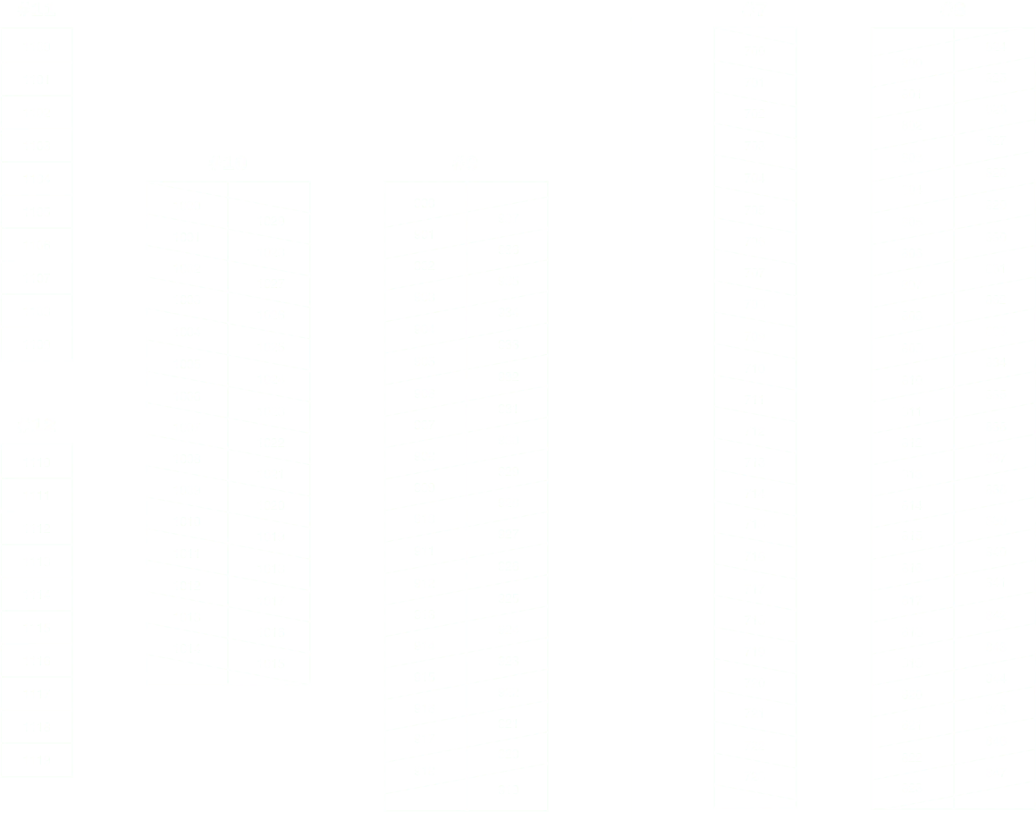 Facility map of climate-controlled and drive-up storage buildings at Battle Creek Storage, Broken Arrow